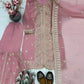 Designer Faux Georgette Chinon Sequins Sharara Set for Festive and Wedding Wear