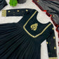 Designer Faux Georgette Embroidered Gown Set with Dupatta