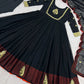 Designer Faux Georgette Embroidered Gown Set with Dupatta