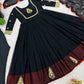 Designer Faux Georgette Embroidered Gown Set with Dupatta