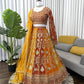 Designer Faux Georgette Embroidered Lehenga Choli with Dupatta
