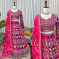 Designer Faux Georgette Embroidered Lehenga Choli with Dupatta