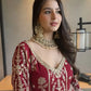 Designer Faux Georgette Embroidered Lehenga Set