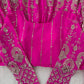 Designer Faux Georgette Embroidered Lehenga Set
