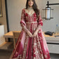 Designer Faux Georgette Embroidered Lehenga Set