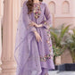 Designer Faux Georgette Embroidered Palazzo Set