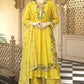 Designer Faux Georgette Embroidered Palazzo Set