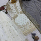 Designer Faux Georgette Embroidered Sharara Set
