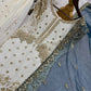 Designer Faux Georgette Embroidered Sharara Set