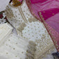Designer Faux Georgette Embroidered Sharara Set