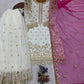 Designer Faux Georgette Embroidered Sharara Set