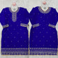 Designer Faux Georgette Embroidered Sharara Set with Dupatta | Mustard & Royal Blue | Festive & Wedding Wear