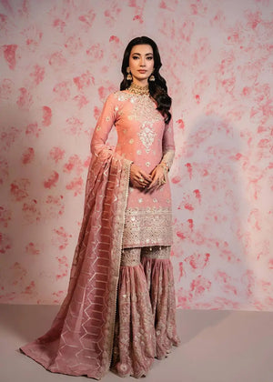 Designer Faux Georgette Embroidered Sharara Set