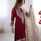 Designer Faux Georgette Embroidered Sharara Suit Set