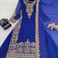 Designer Faux Georgette Embroidered Suit Set