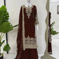 Designer Faux Georgette Embroidered Suit Set