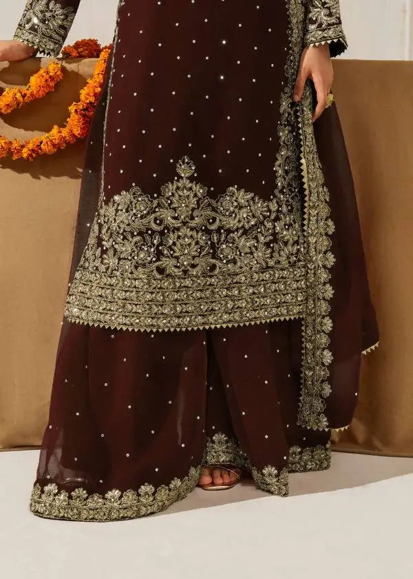 Designer Faux Georgette Embroidered Suit Set
