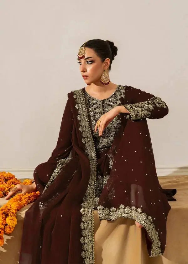 Designer Faux Georgette Embroidered Suit Set