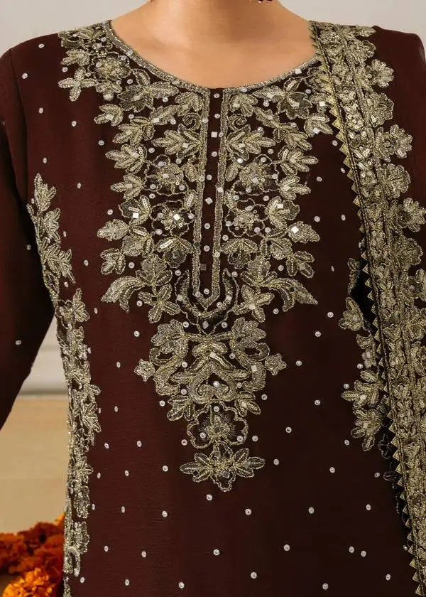 Designer Faux Georgette Embroidered Suit Set