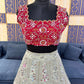 Designer Faux Georgette Lehenga Choli Set for Wedding and Reception Wear
