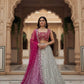 Designer Faux Georgette Lehenga Choli Set for Wedding and Reception Wear