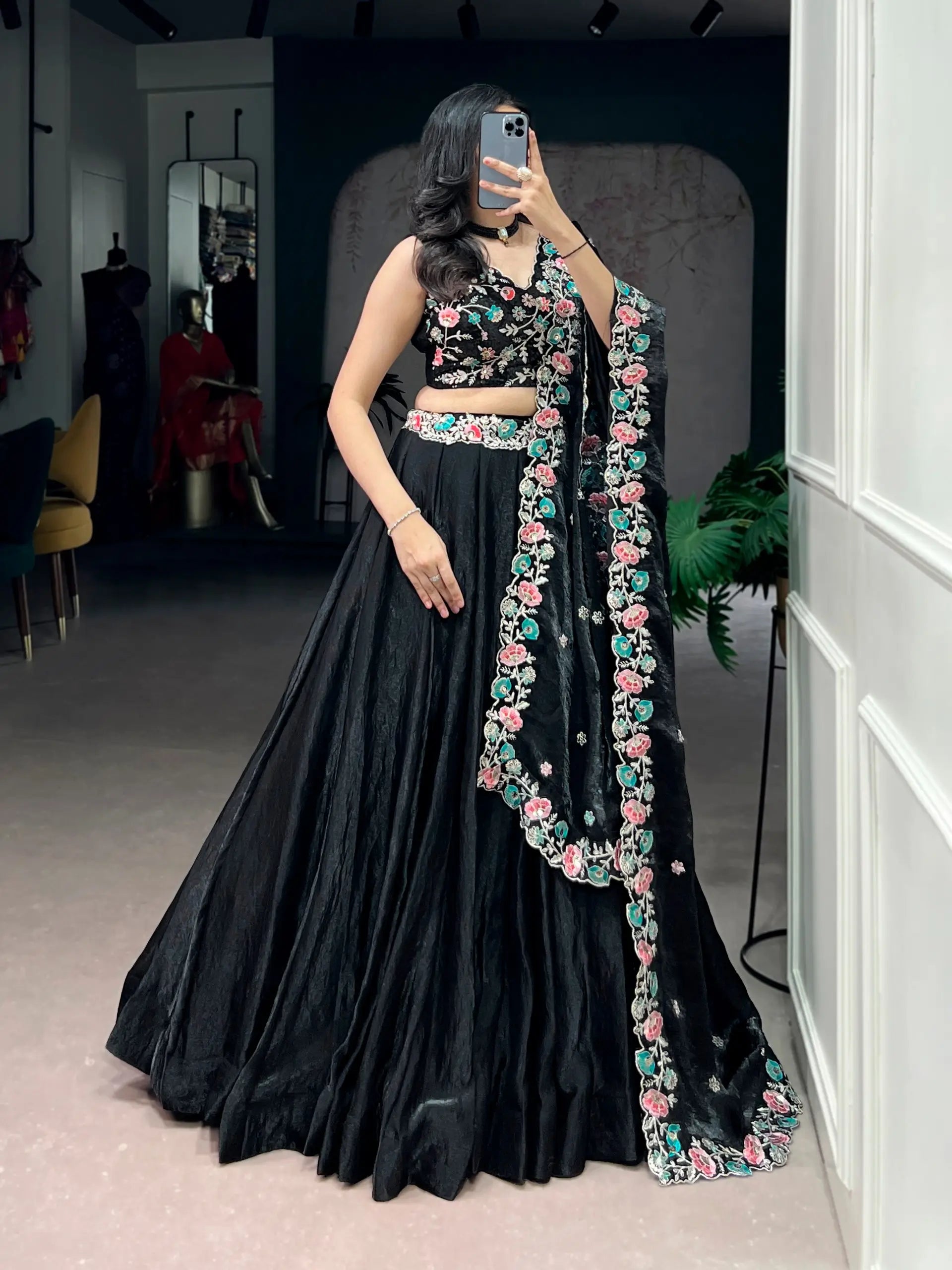 Designer Fendi Embroidered Lehenga Set for Wedding and Party Wear