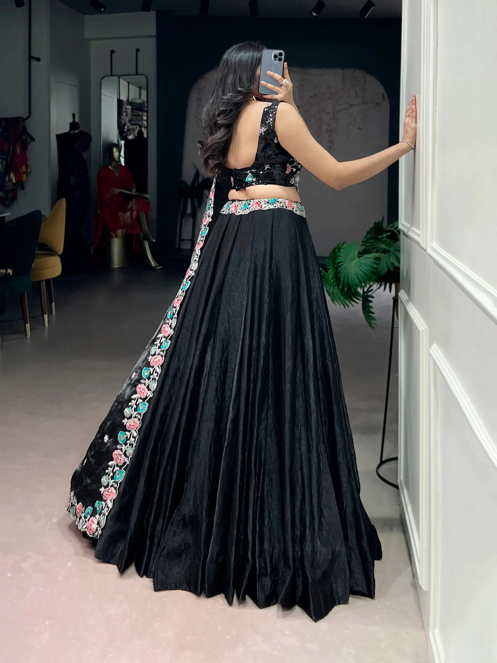 Designer Fendi Embroidered Lehenga Set for Wedding and Party Wear