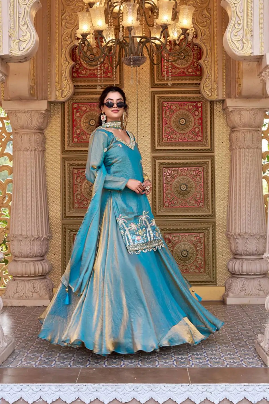 Designer Fendy Kurti Lehenga Set with Dupatta for Wedding and Festive Wear