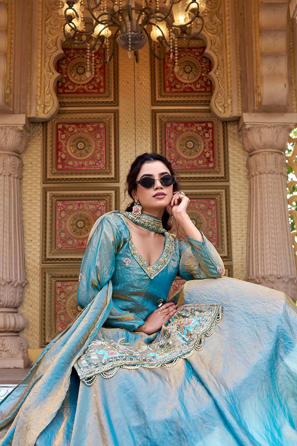 Designer Fendy Kurti Lehenga Set with Dupatta for Wedding and Festive Wear