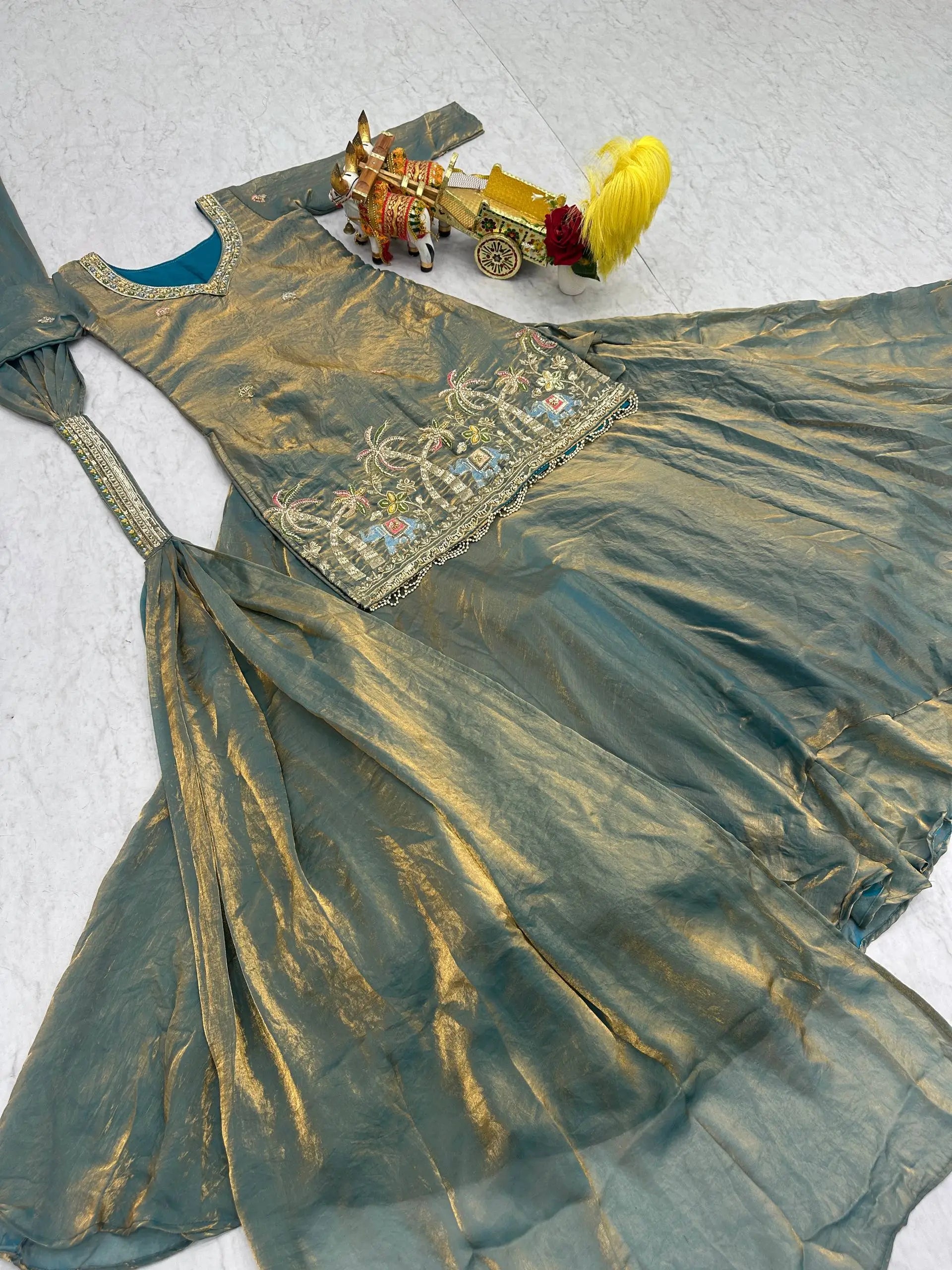 Designer Fendy Kurti Lehenga Set with Dupatta for Wedding and Festive Wear