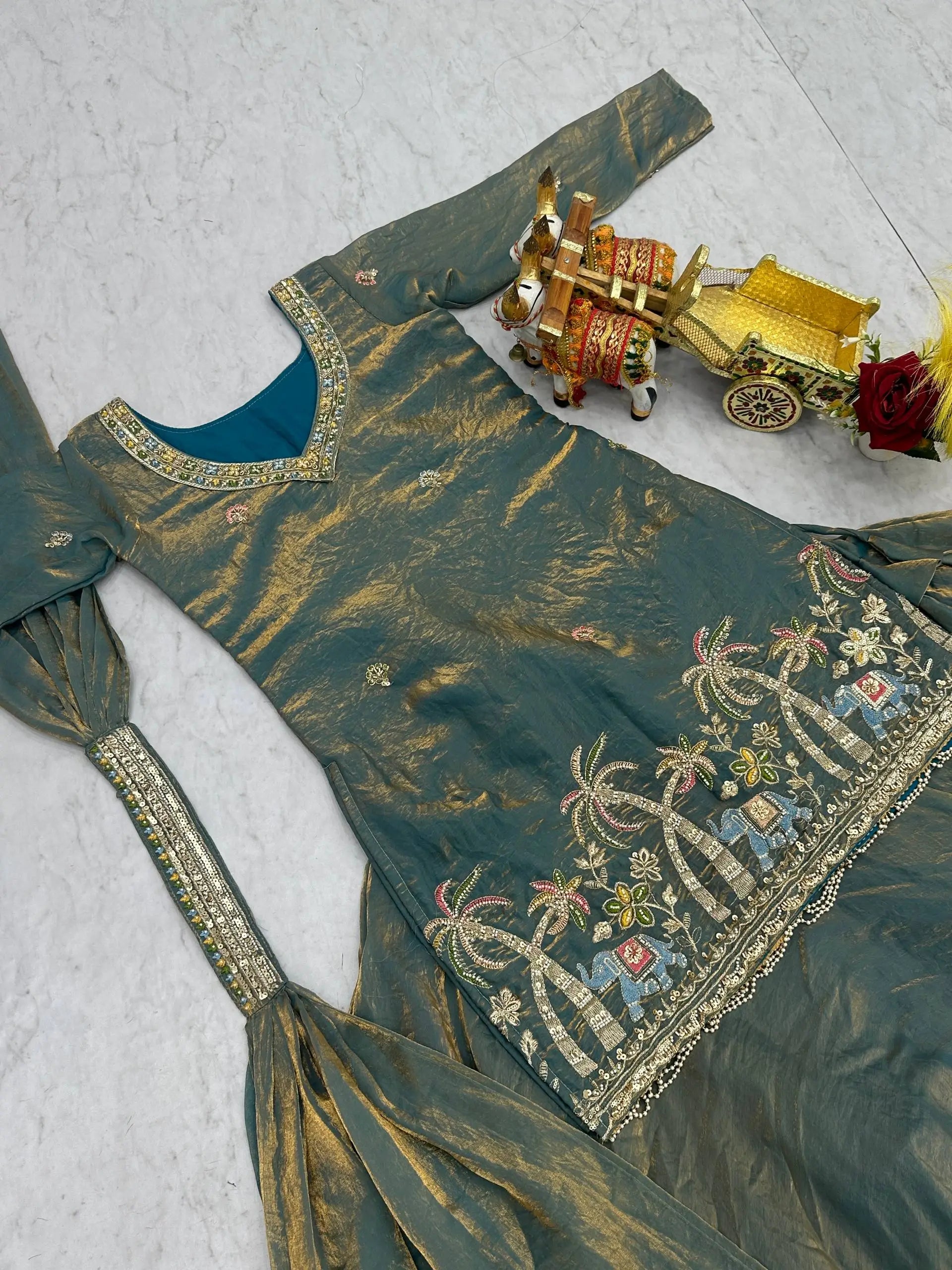 Designer Fendy Kurti Lehenga Set with Dupatta for Wedding and Festive Wear