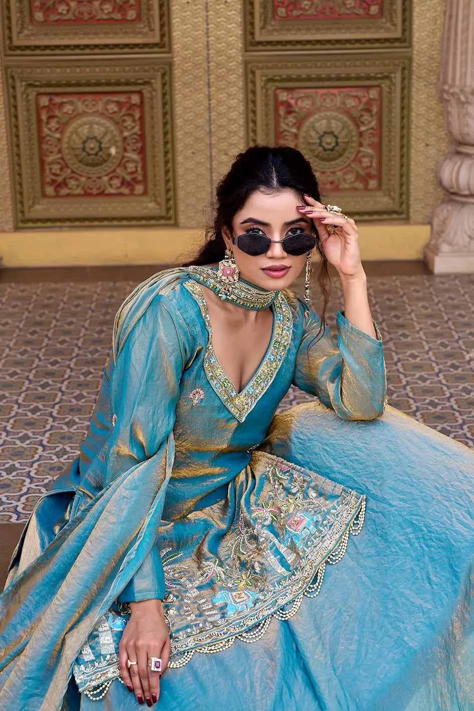 Designer Fendy Kurti Lehenga Set with Dupatta for Wedding and Festive Wear