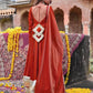 Designer Fendy Silk Anarkali Suit Set