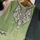 Designer Fendy Silk Embroidered Sharara Suit Set with Dupatta