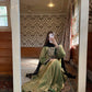 Designer Fendy Silk Embroidered Sharara Suit Set with Dupatta