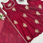 Designer Fendy Silk Gown Palazzo Set for Festive and Party Wear