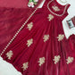 Designer Fendy Silk Gown Palazzo Set for Festive and Party Wear