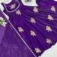 Designer Fendy Silk Gown Palazzo Set for Festive and Party Wear