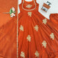 Designer Fendy Silk Gown Palazzo Set for Festive and Party Wear