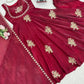 Designer Fendy Silk Gown Palazzo Set for Festive and Party Wear