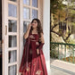 Designer Fendy Silk Gown Palazzo Set for Festive and Party Wear