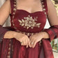 Designer Fendy Silk Gown Palazzo Set for Festive and Party Wear