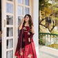 Designer Fendy Silk Gown Sharara Set for Festive and Wedding Wear