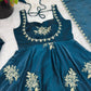 Designer Fendy Silk Gown Sharara Set for Festive and Wedding Wear