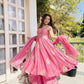 Designer Fendy Silk Gown Sharara Set for Festive and Wedding Wear