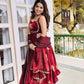 Designer Fendy Silk Gown Sharara Set for Festive and Wedding Wear