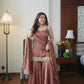Designer Fendy Silk Mirror Work Sharara Set for Festive and Party Wear