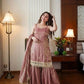 Designer Fendy Silk Mirror Work Sharara Set for Festive and Party Wear