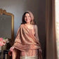 Designer Fendy Silk Mirror Work Sharara Set for Festive and Party Wear