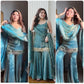 Designer Fendy Silk Mirror Work Sharara Set for Festive and Party Wear